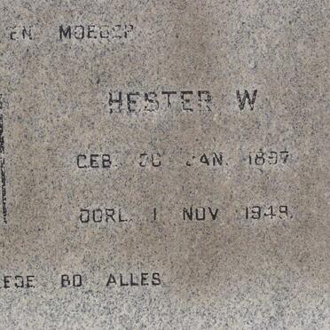 GROBBELAAR Jan 1893-1974 &amp; Hester W. 1897-1949