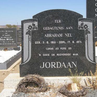 JORDAAN Abraham Nel 1901-1971