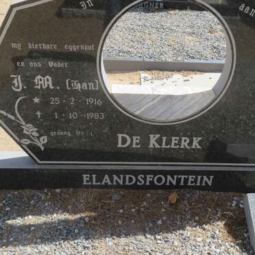 KLERK J.M., de 1916-1983 :: DE KLERK Gerty nee ALBERTS 1935-2017