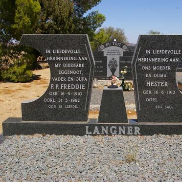 LANGNER F.P Freddie 1910-1982 &amp; Hester 1913-
