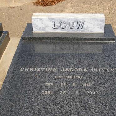 LOUW Christina Jacoba nee ESTERHUIZEN 1912-2003