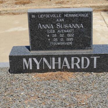 MYNHARDT Anna Susanna nee AVENANT 1922-1995