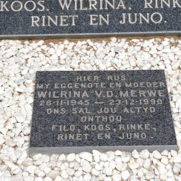 MERWE Wilrina, v.d. 1945-1990