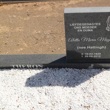 THERON Petrus Jacobus 1927-1999 &amp; Aletta Maria Magreita HATTINGH 1929-2013