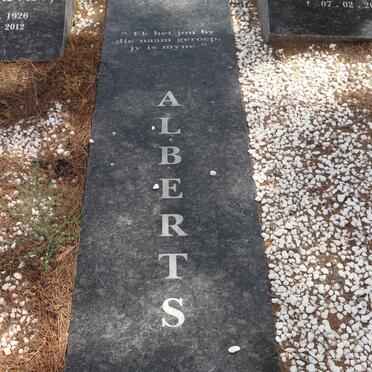 ALBERTS C.W. 1928-2007 &amp; N.A.A. 1926-2012