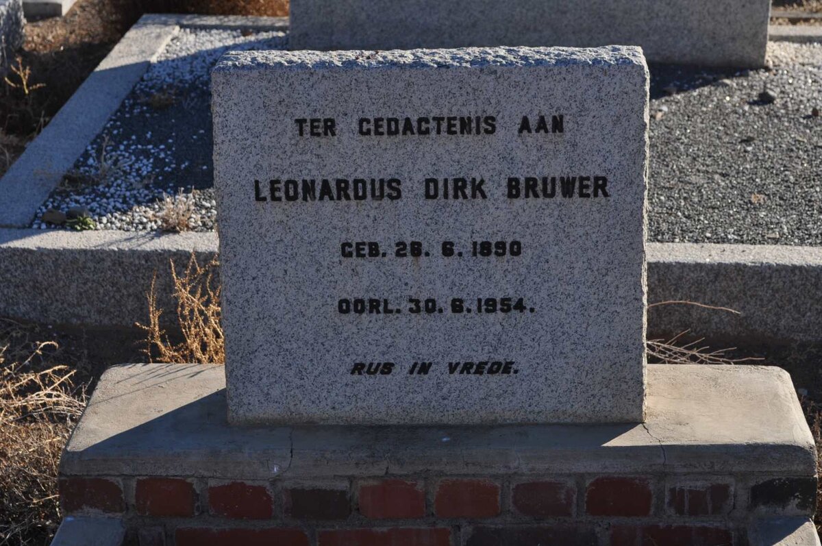 BRUWER Leonardus Dirk 1890-1954