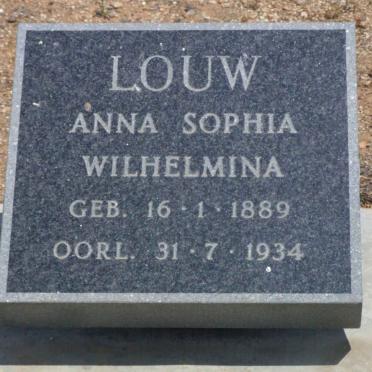 LOUW Anna Sophia Wilhelmina 1889-1934