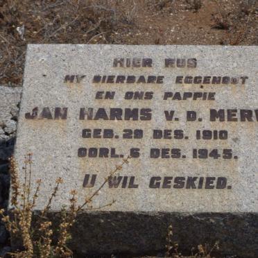 MERWE Jan Harms, v.d., 1910-1945