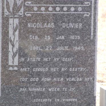 OLIVIER Nicolaas 1879-1949