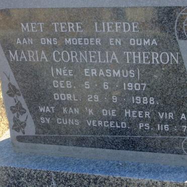 THERON Maria Cornelia nee ERASMUS 1907-1988