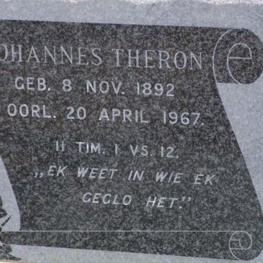 THERON Johannes 1892-1967 &amp; M.C. 1896-1961 