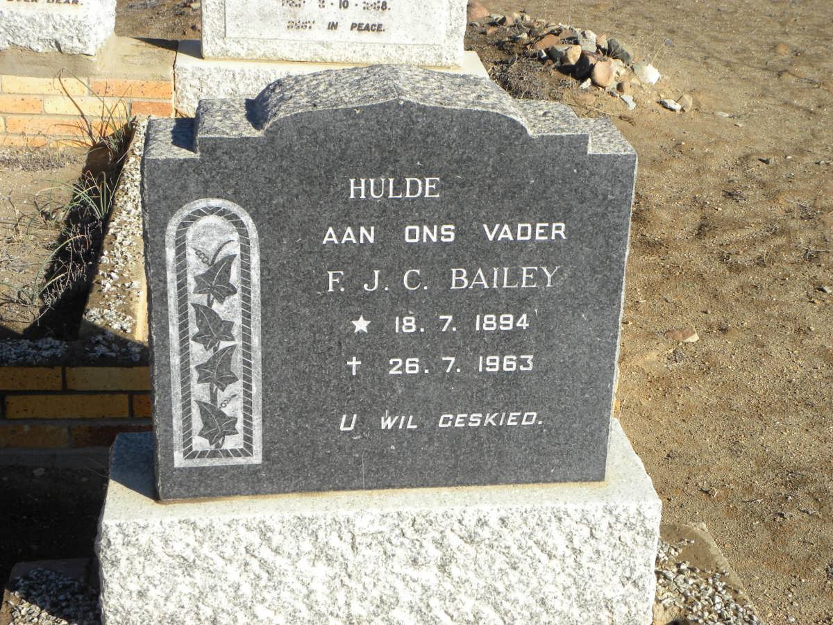 BAILEY F.J.C. 1894 -1963