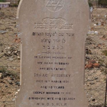 ROBINSKY Isaac -1931