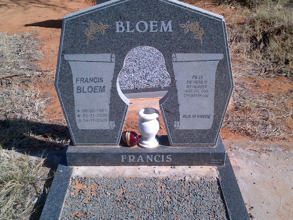 BLOEM Francis 1961-2009
