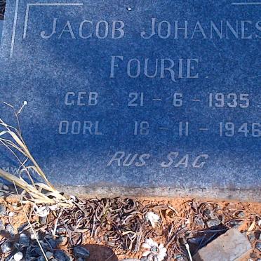 FOURIE Jacob Johannes 1935-1946