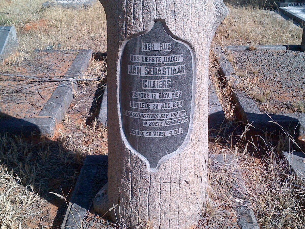 CILLIERS Jan Sebastiaan 1902-1954