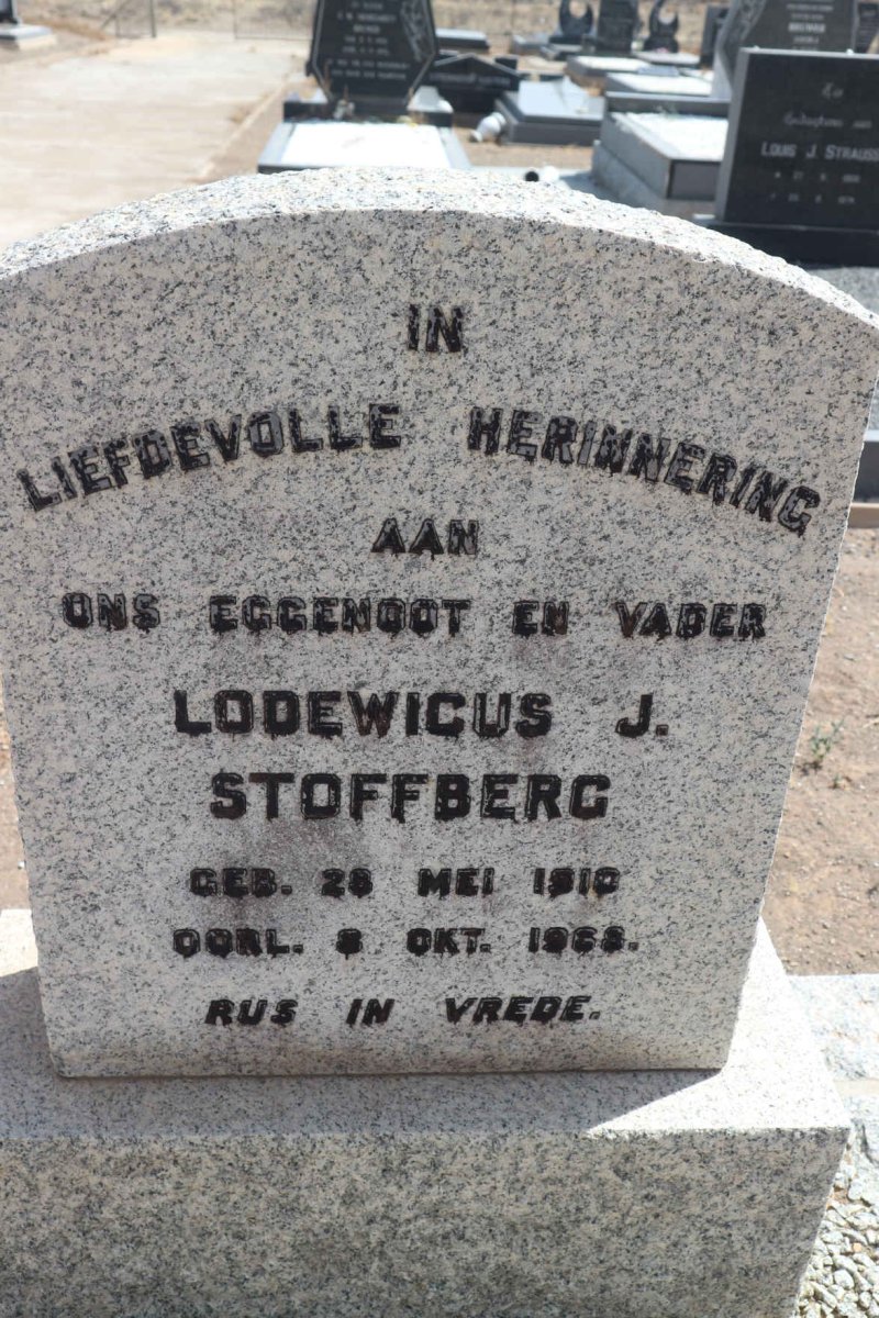 STOFFBERG Lodewicus J. 1910-1968