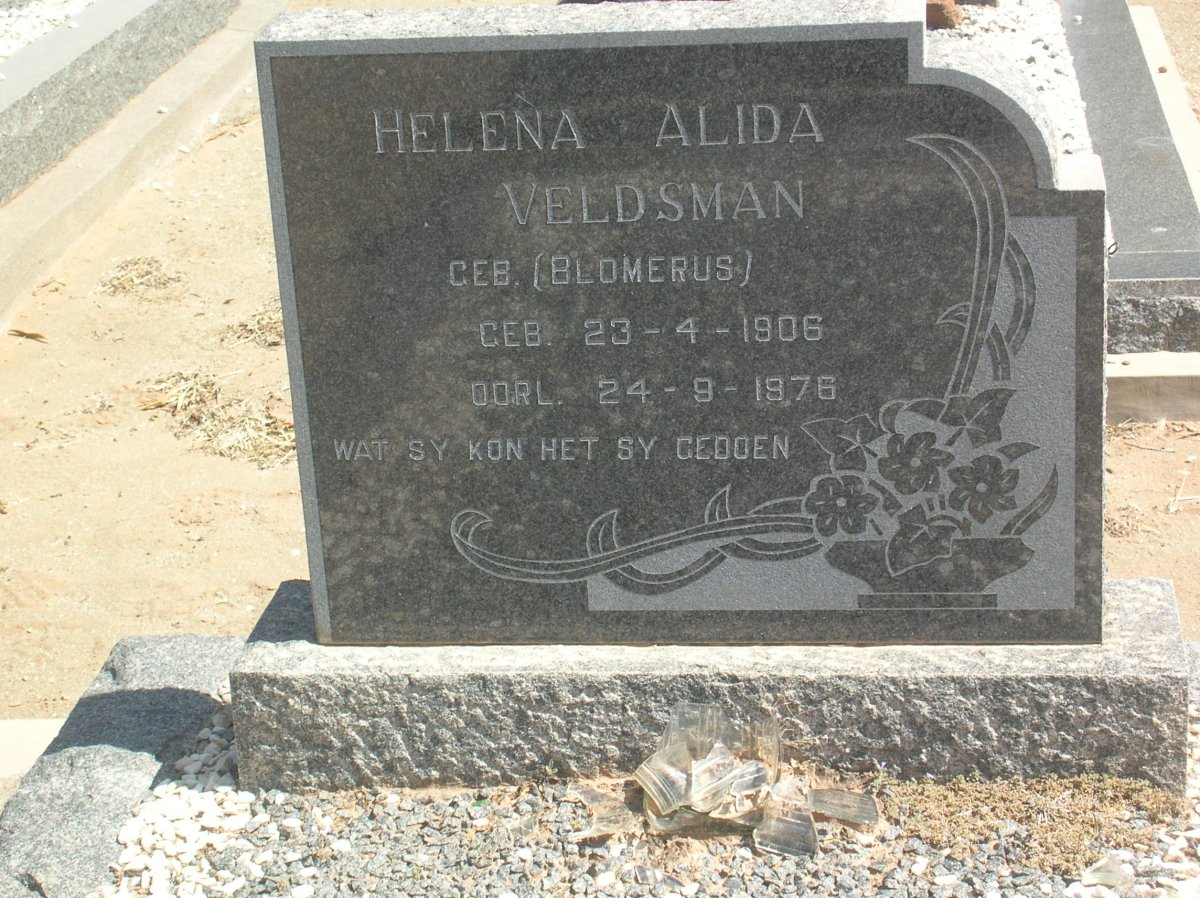 VELDSMAN Helena Alida BLOMERUS 1906-1976