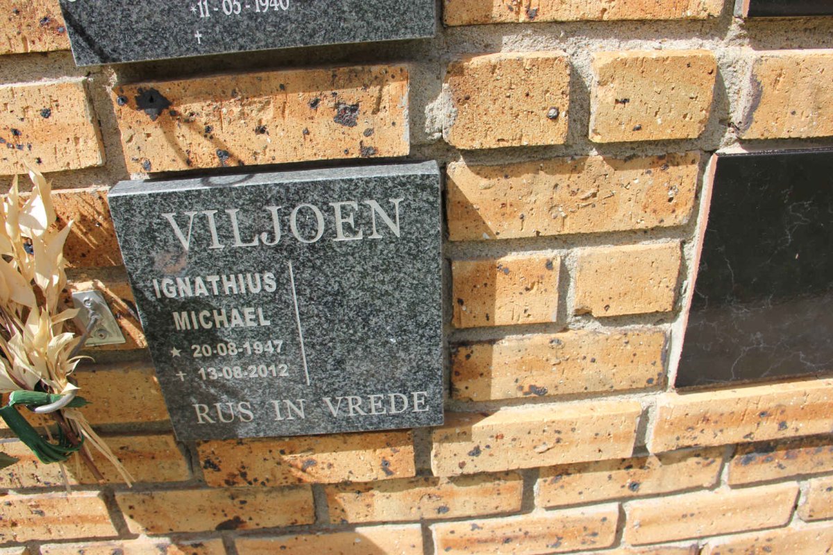 VILJOEN Ignathius Michael 1947-2012