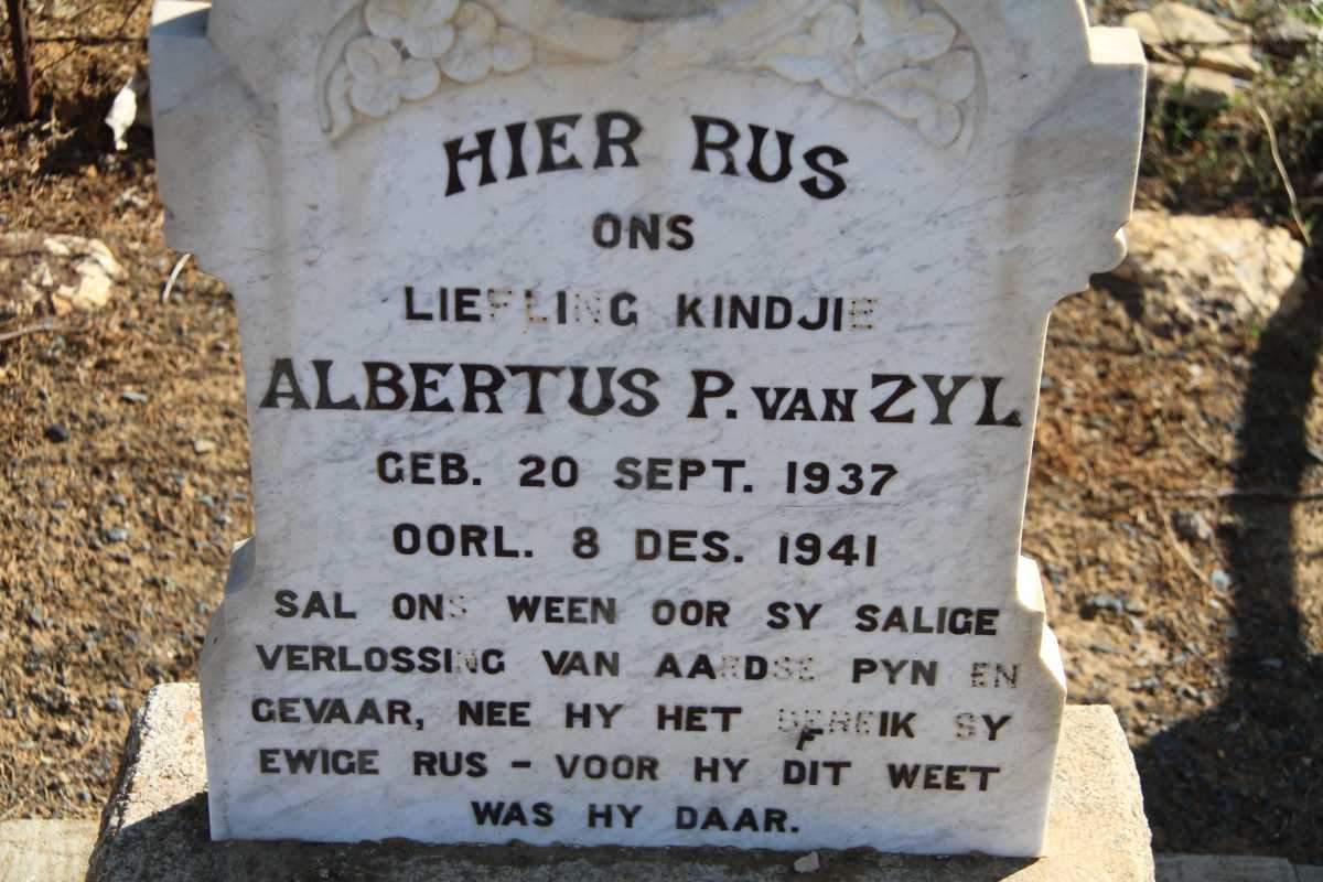 ZYL Albertus P., van 1937-1941