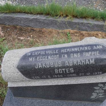 BOTES Jakobus Abraham 1938-1973