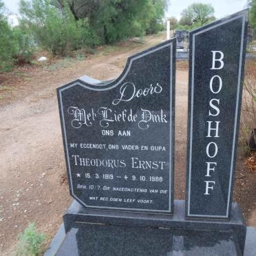 BOSHOFF Theodorus Ernst 1919-1988