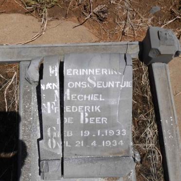 BEER Mechiel Frederik, de 1933-1934