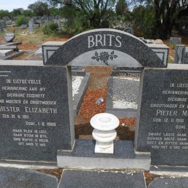 BRITS Pieter Machiel 1910-1976 &amp; Hester Elizabeth 1911-1968