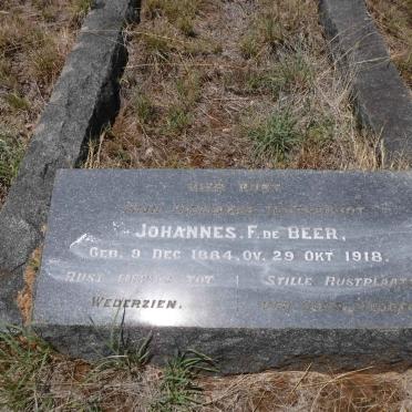 BEER Johannes F., de 1884-1918