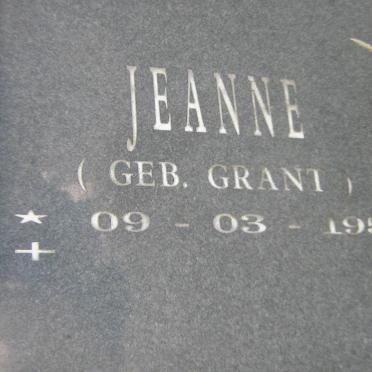 BOSHOFF Johannes Coenraad 1951-1998 &amp; Jeanne GRANT 1951-