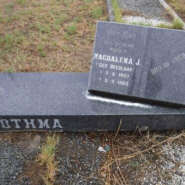 BOTHMA Marthinus W. 1899-1978 &amp; Magdalena J. BEESLAAR 1903-1983 