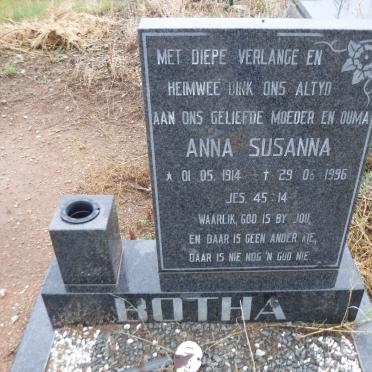 BOTHA Anna Susanna 1914-1996