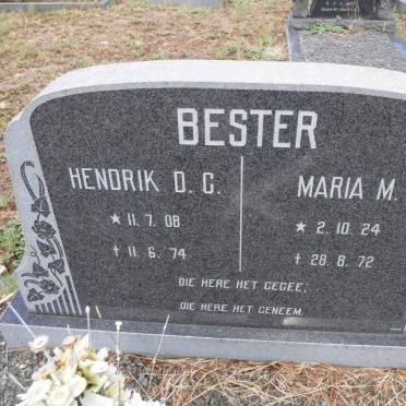 BESTER Hendrik D.C. 1908-1974 &amp; Maria M. 1924-1972