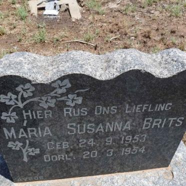 BRITS Maria Susanna 1953-1954