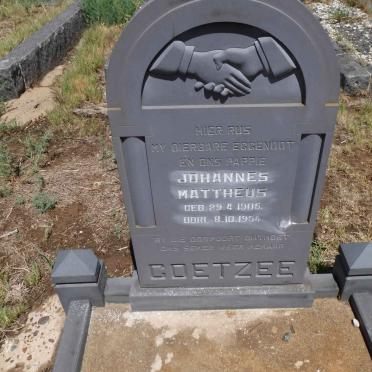 COETZEE Johannes Mattheus 1905-1954