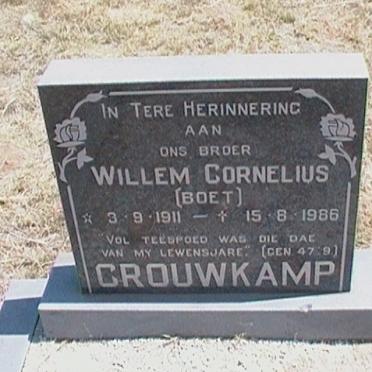 CROUWKAMP Willem Cornelius 1911-1986