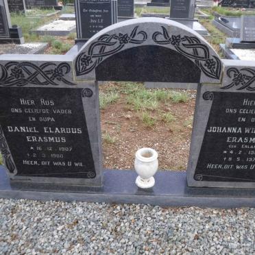 ERASMUS Daniel Elardus 1907-1980 &amp; Johanna Wilhelmina ERLANK 1914-1975