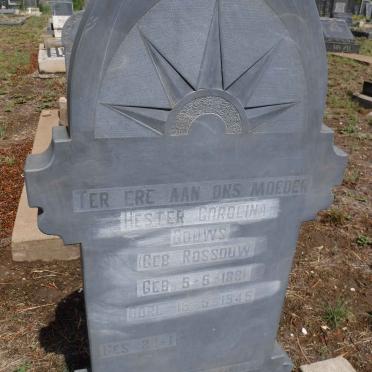 GOUWS Hester Corolina nee ROSSOUW 1881-1945