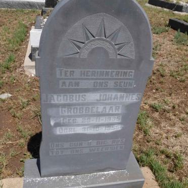 GROBBELAAR Jacobus Johannes 1935-1955