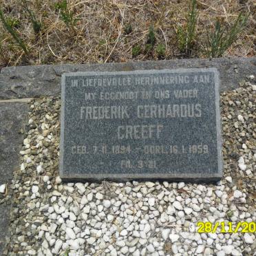 GREEFF Frederik Gerhardus 1894-1959