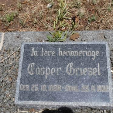 GRIESEL Casper 1888-1962