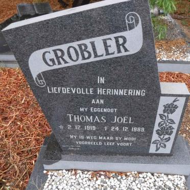 GROBLER Thomas Joel 1919-1989