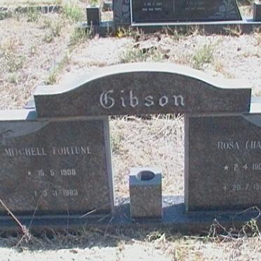 GIBSON Michell Fortune 1908-1983 &amp; Rosa HAISS 190?-1988