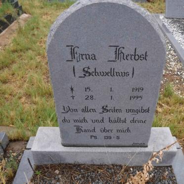 HERBST Erna nee SCHWELLNUS 1919-1995