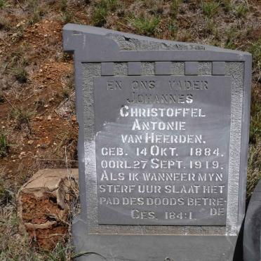 HEERDEN Johannes Christoffel Antonie, van 1884-1919