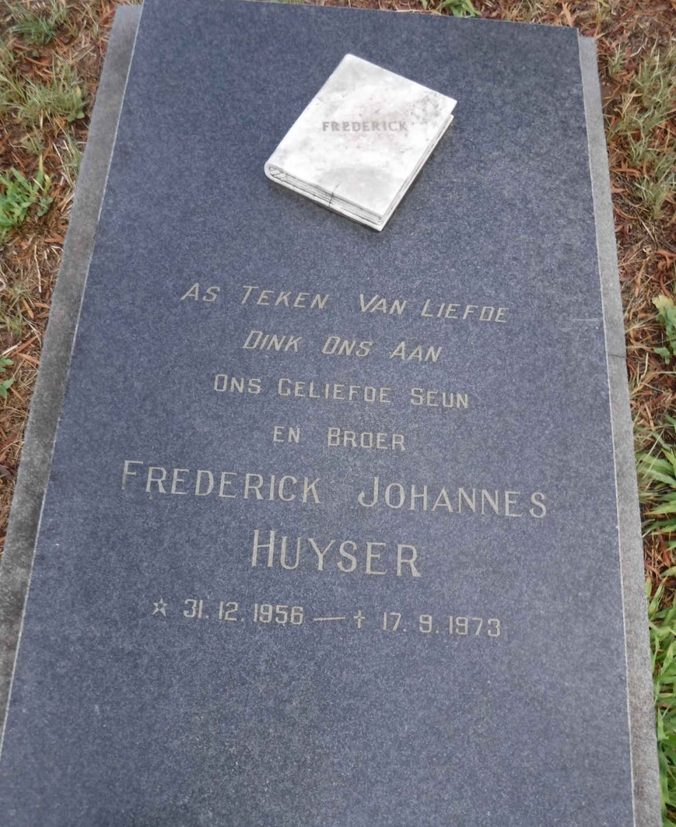 HUYSER Frederick Johannes 1956-1973