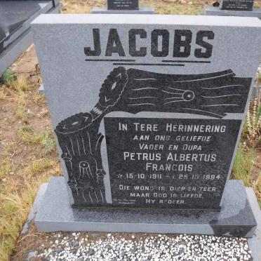JACOBS Petrus Albertus Francois 1911-1994