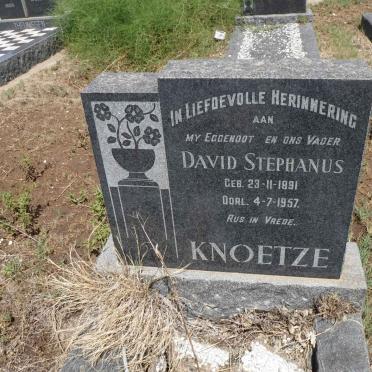 KNOETZE David Stephanus 1891-1957