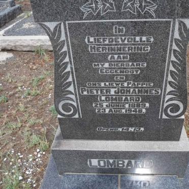 LOMBARD Pieter Johannes 1889-1948