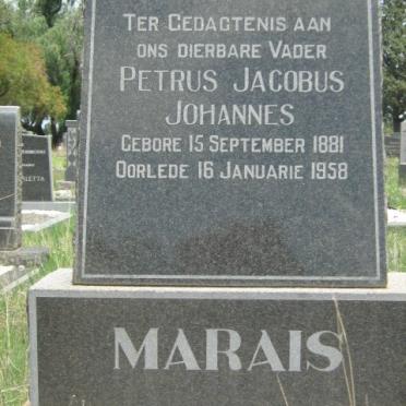 MARAIS Petrus Jacobus Johannes 1881-1958